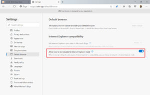 Edge IE Mode